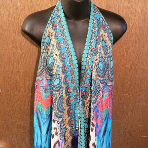 Animal Print Halter High Low Dress by True Colours - NWT